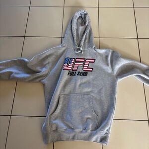 UFC Full Send Gray Hoodie Men Medium